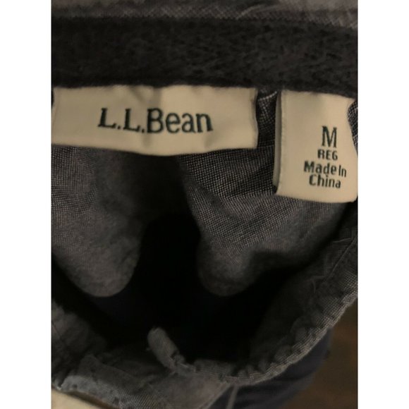 L.L. Bean Women's Blue 100 % Cotton Knit Pullover Size Medium Regular - Picture 4 of 4
